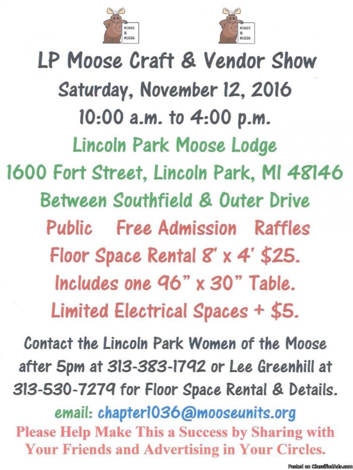 Lincoln Park Moose Fall Craft & Vendor Show, 0
