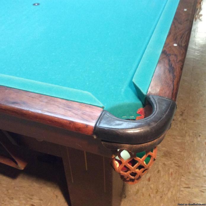 Antique Brunswick Pool/billiards Table, 2