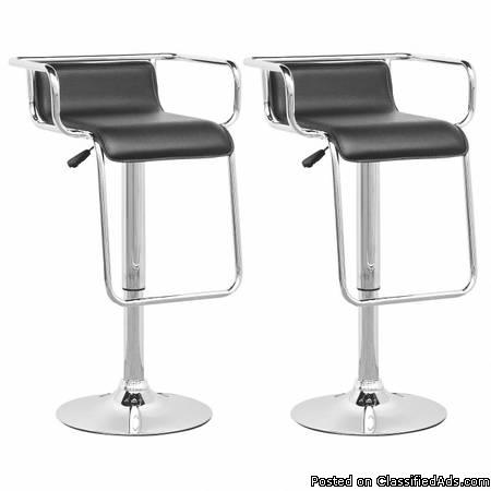 Chrome and Leather Barstools, 0