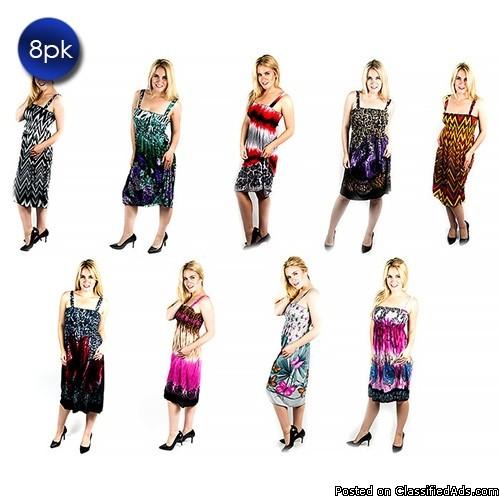 8 Pack: Trendy Short Dresses