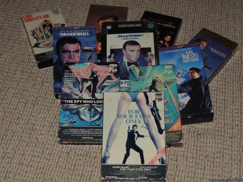 007 Movies-VHS