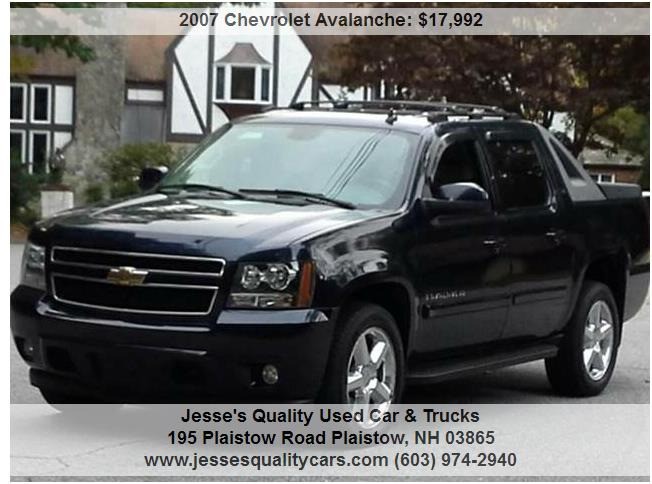 2007 Chevrolet Avalanche LT 1500 4dr Crew Cab 4WD SB