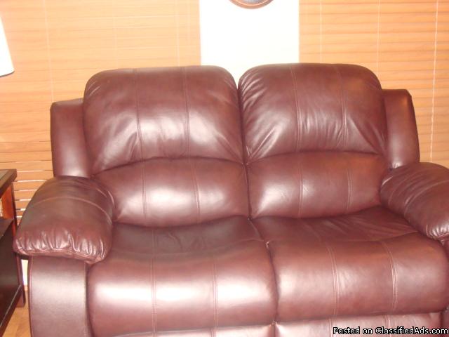 3 piece leather sofa set, 0