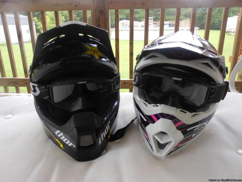 2 youth Motorcycle helmets