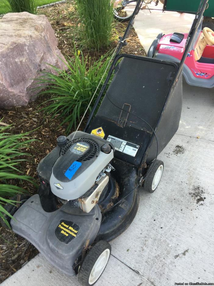 Lawn Mower and Cart, 0