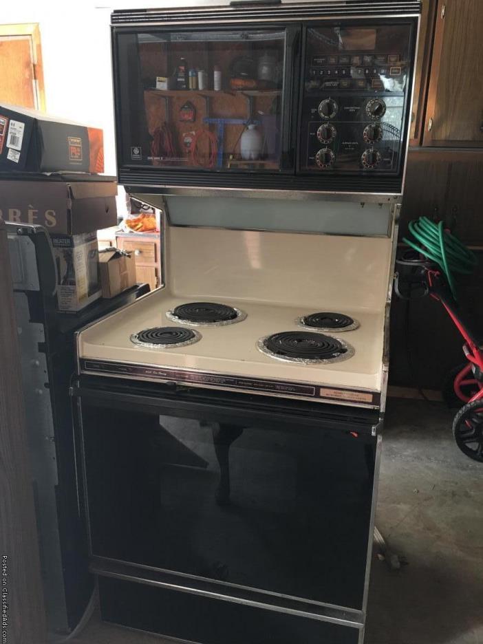 Microwave & electric stove/oven all in one