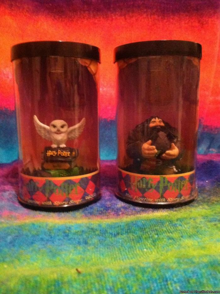 New (Harry potter) The Hero Series  Hedwig and Rubeus Hagrid Figure