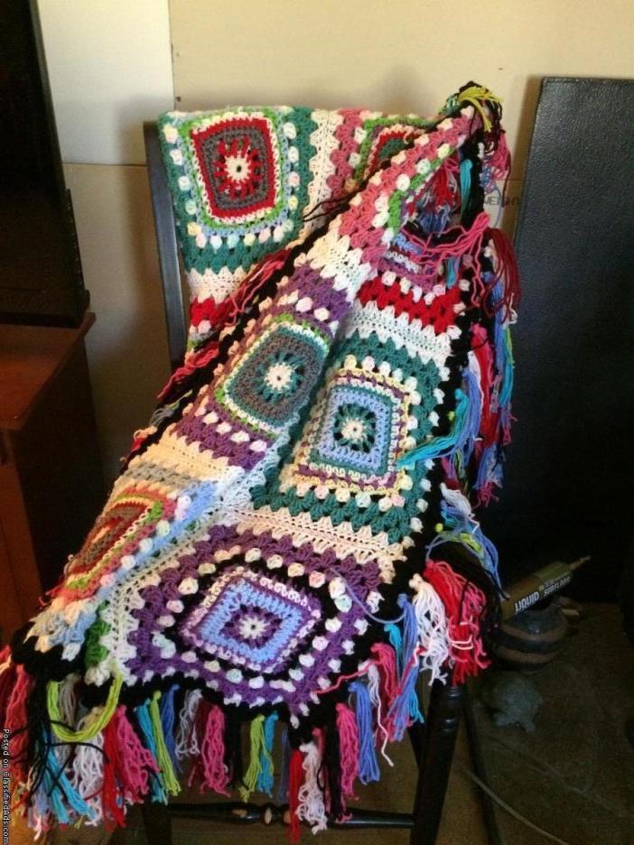 Giant Granny Square Afaghan, 2