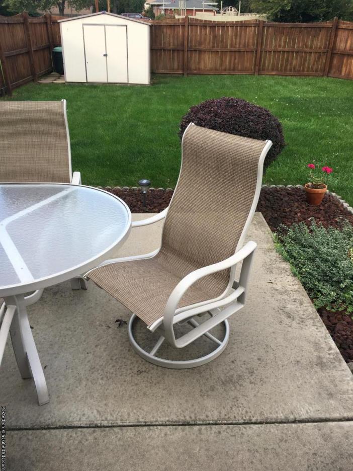 Patio table & chairs, 1