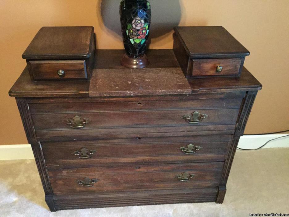 Antique dresser with marble top, 1
