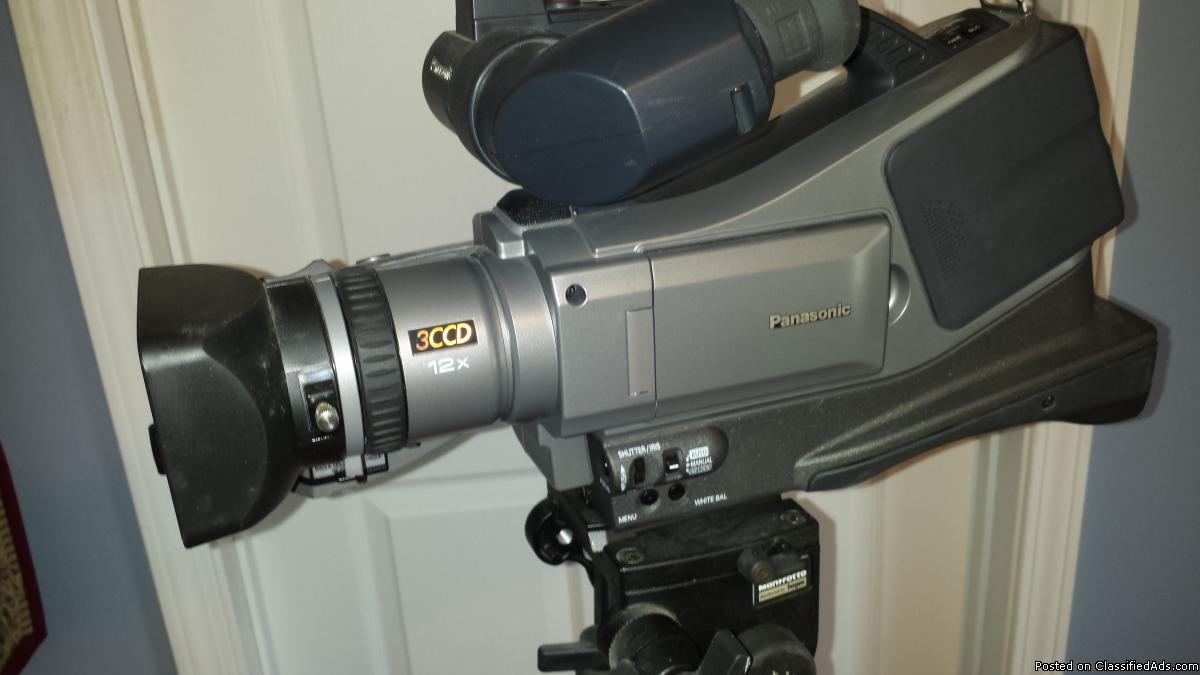 Panasonic comercial video camera/trypod, 2