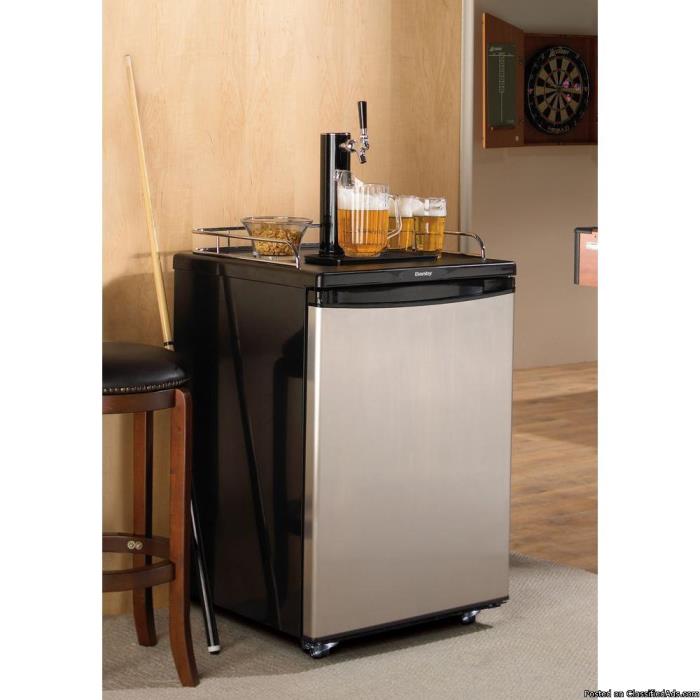 Kegerator New great for man cave full size keg cooler, 0