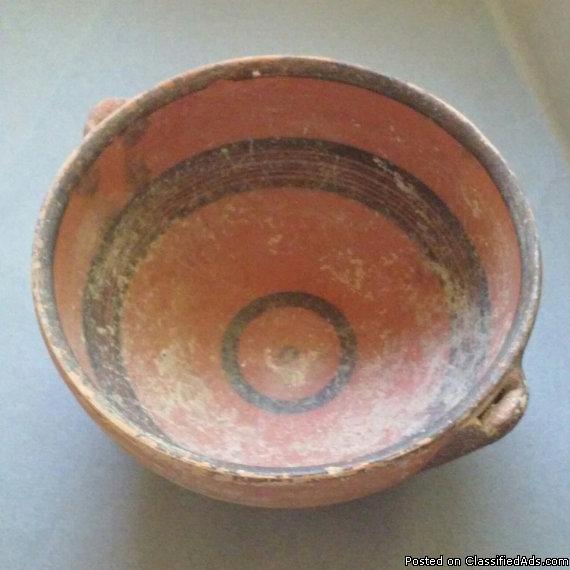 Cypriot Black on Red Ware Large Pottery Bowl 7th Century BC