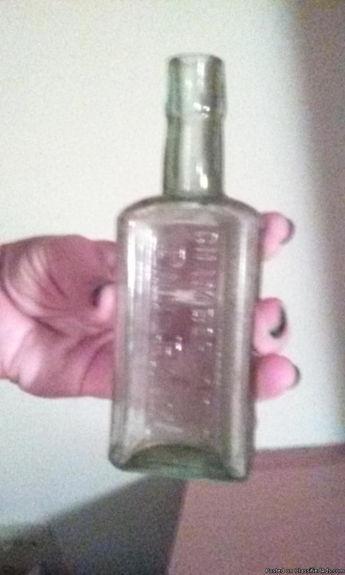 Antique Glass Pharmacy Bottle