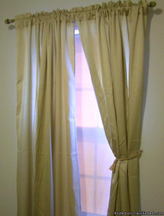 Two Pair of Rod Pocket Drapes