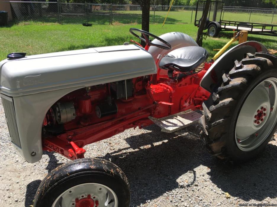 For Sale Refurbished 1951 Ford 8n Tractor with Implements, 0