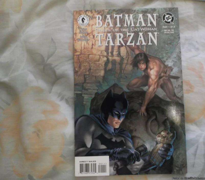 Batman: Two-Face Strikes Twice LOT...w/ FREE BONUS Batman/Tarzan # 1 * ALL GEMS, 2
