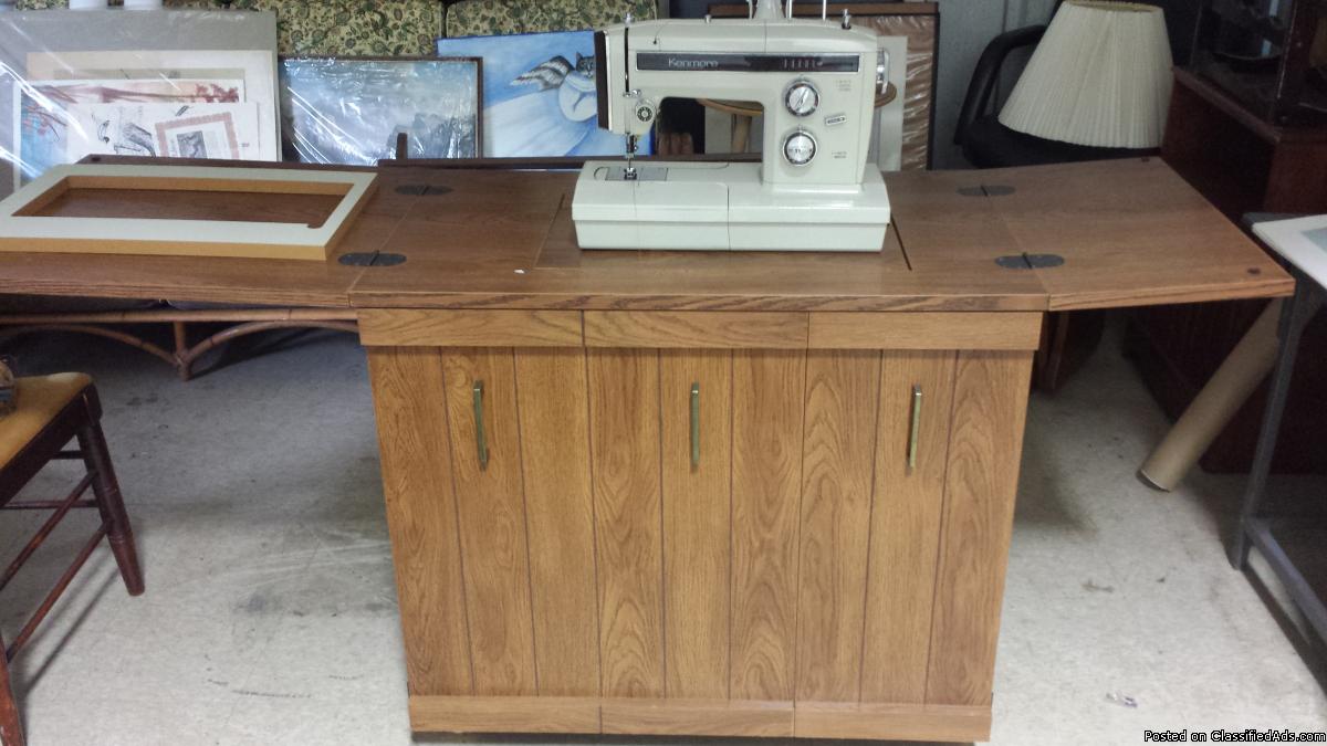 Kenmore Sewing Machine and Cabinet 1976, 0