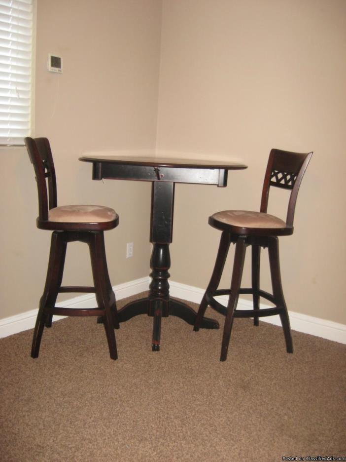 Pub table and chairs, 0