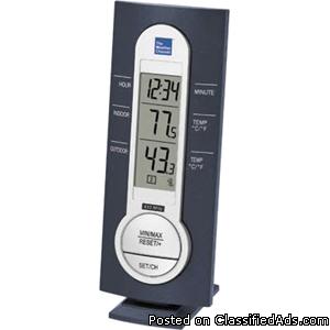 Weather channel thermometer