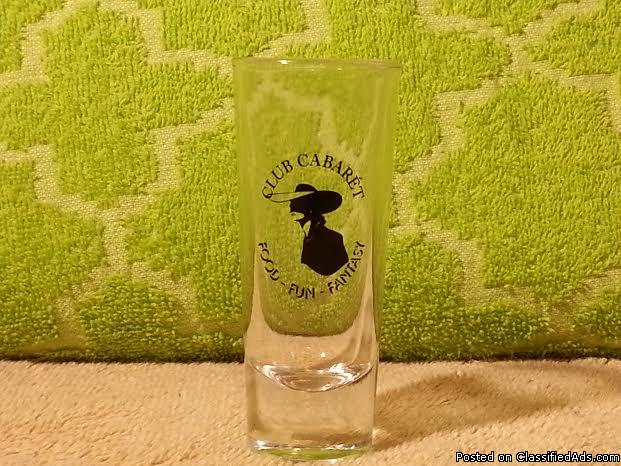 Club Cabaret Tall Shot Glass Food Fun Fantasy, 0