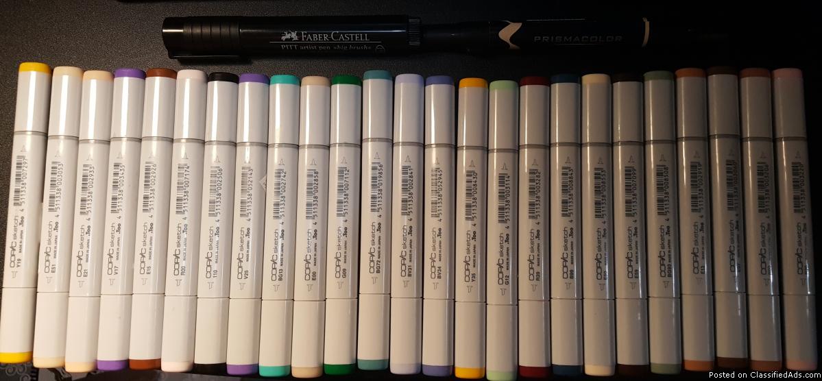 25 Copic Sketch Markers