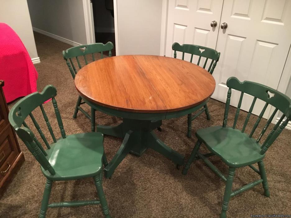 Antique Table and 4 Chairs