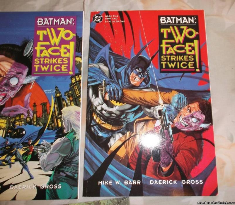 Batman: Two-Face Strikes Twice LOT...w/ FREE BONUS Batman/Tarzan # 1 * ALL GEMS, 1