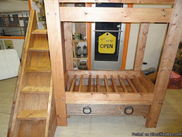 BUNK BED WITH HORSE SHOE HANDLES, 2