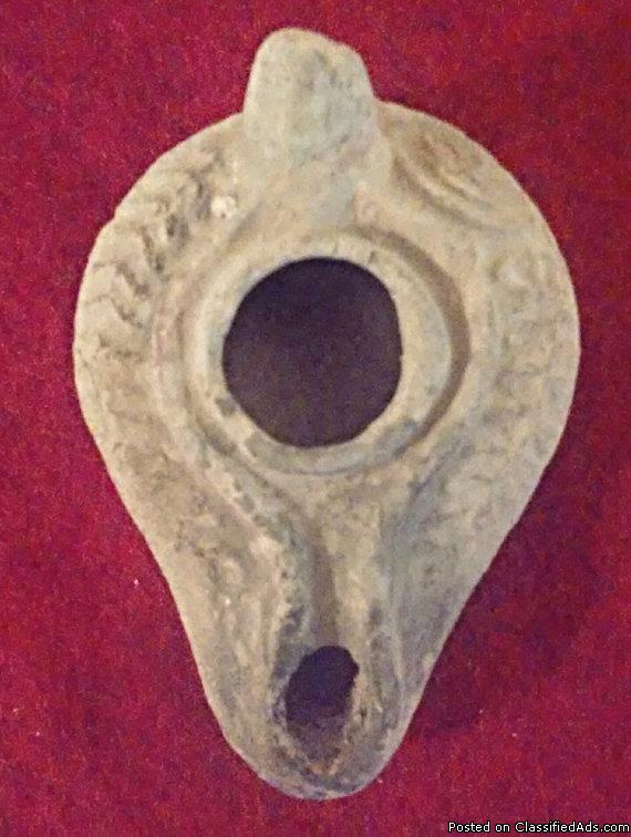 Early Byzantine Pottery Oil Lamp, Holy Land, 6th to Early 8th Century AD, 0