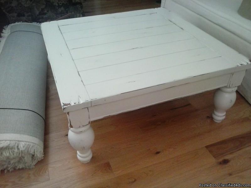 Pottery Barn Style Square Coffee Table