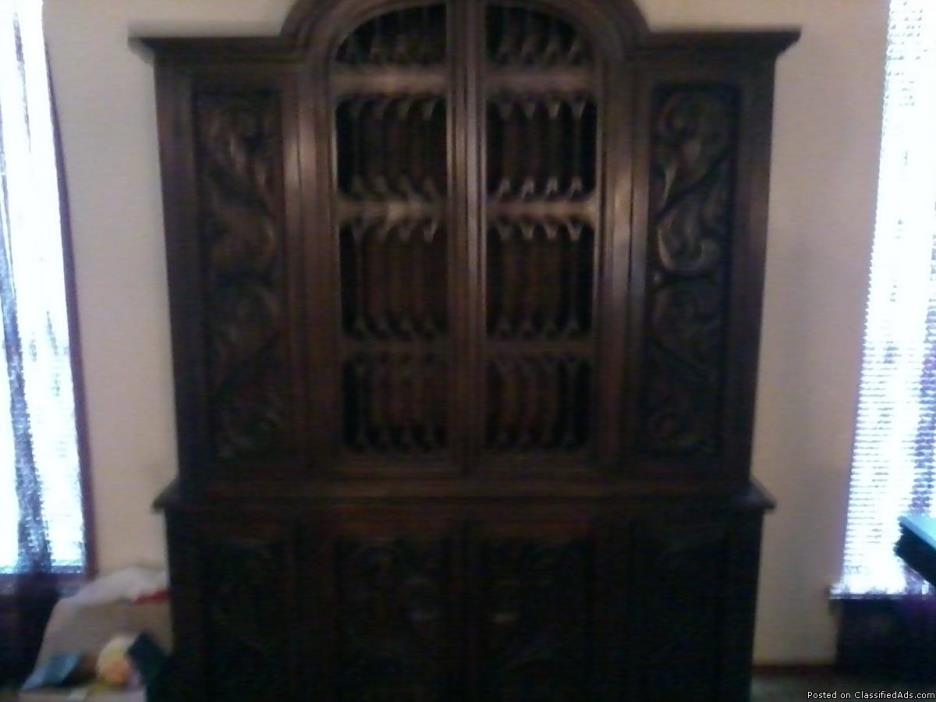 mahogany china cabinet, 1