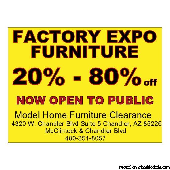 Model Home Furniture Clearance - Now Open to Public, 2