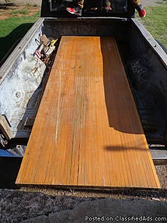 RECLAIMED BOWLING LANE FLOOR SECTIONS, 2