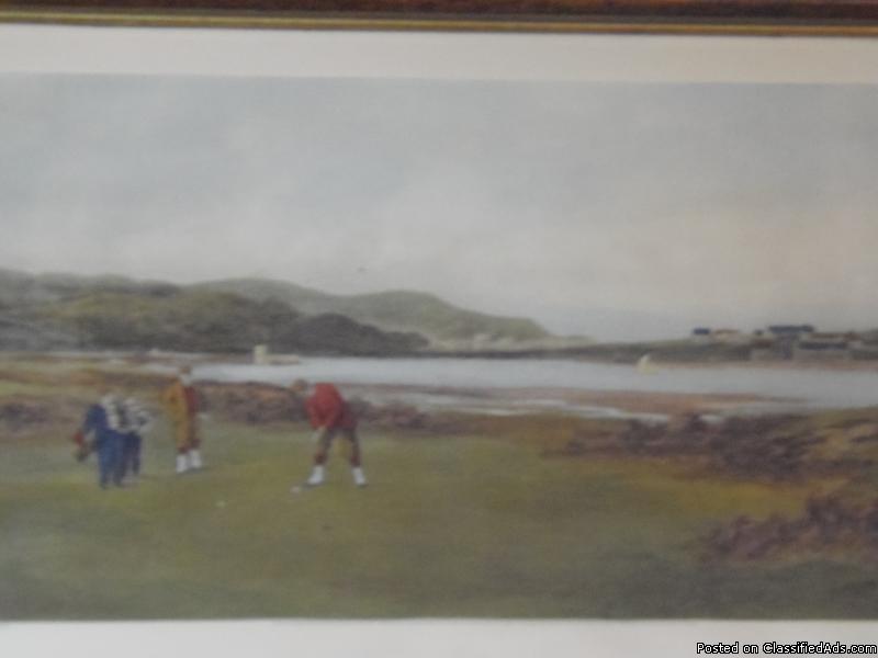Oldest Known Golf Lithograph  ( 122 yrs old ) St.  Andrews, 2