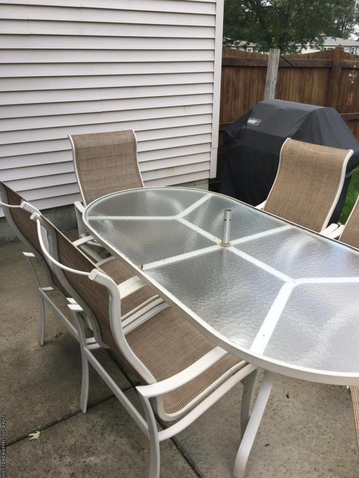 Patio table & chairs, 2