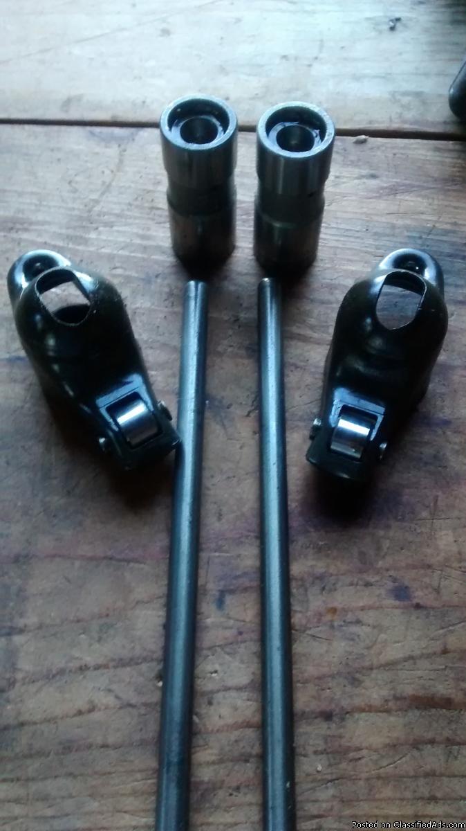 chevy rocker arms steel roller tips with push rods and lifiters