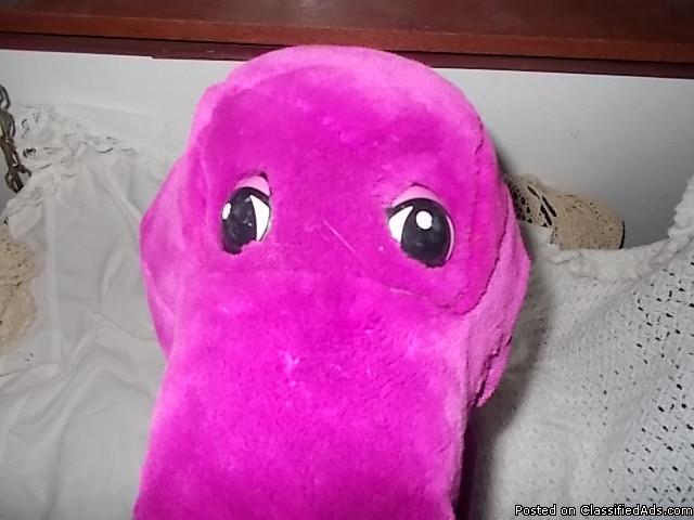 26 Inch Lyons Purple Dinosaur Barney Hard to Find this Size, 1