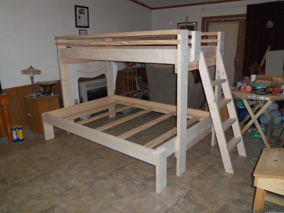 *** EXTRA HEAVY DUTY TWIN OVER FULL BUNK BED *** - $325
