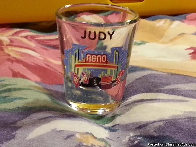 Reno Nevada Personalized Original Shot Glass Judy