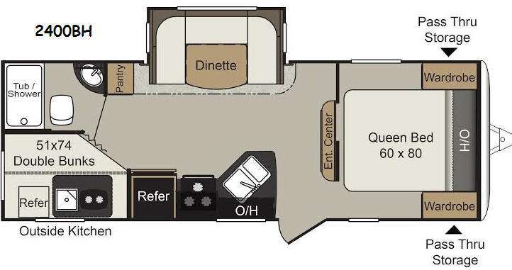 2014 Keystone Rv Passport 2400BH Grand Touring