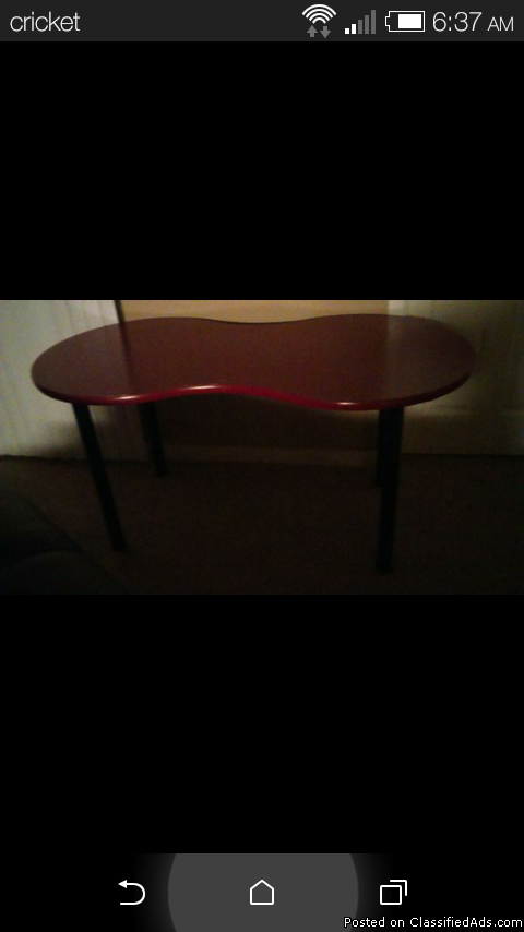 Red table