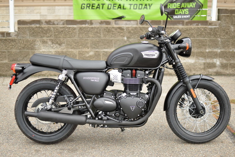 2017 Triumph Bonneville T100 Black Matt