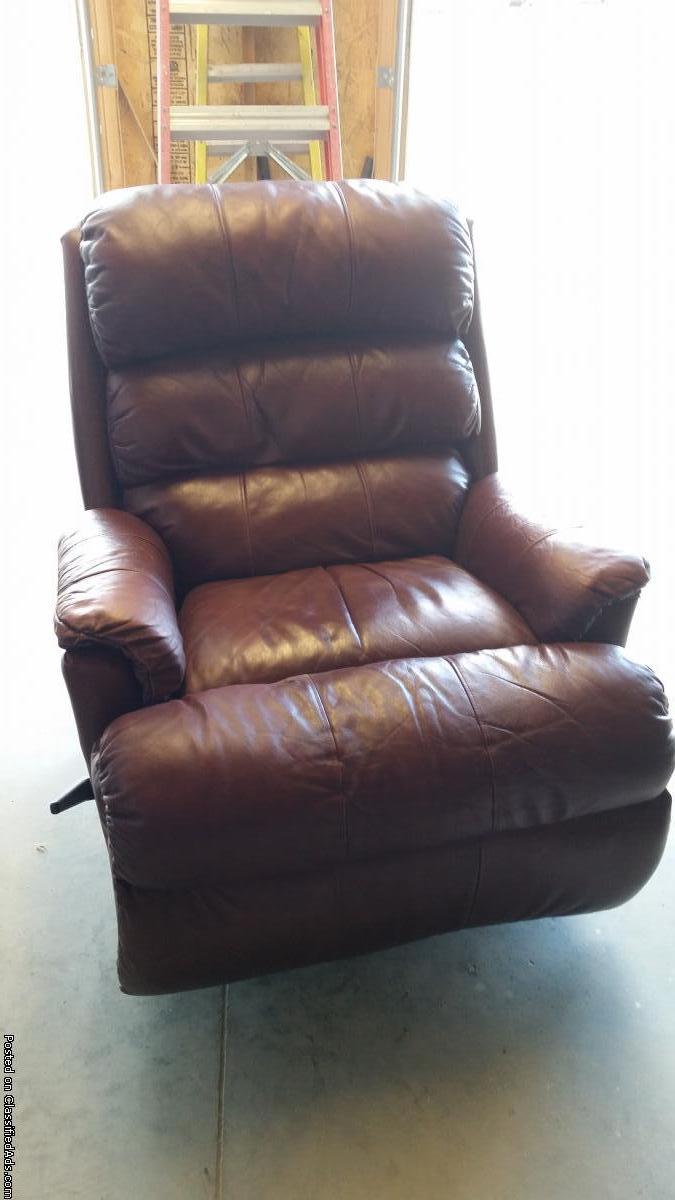 Leather recliner, 0