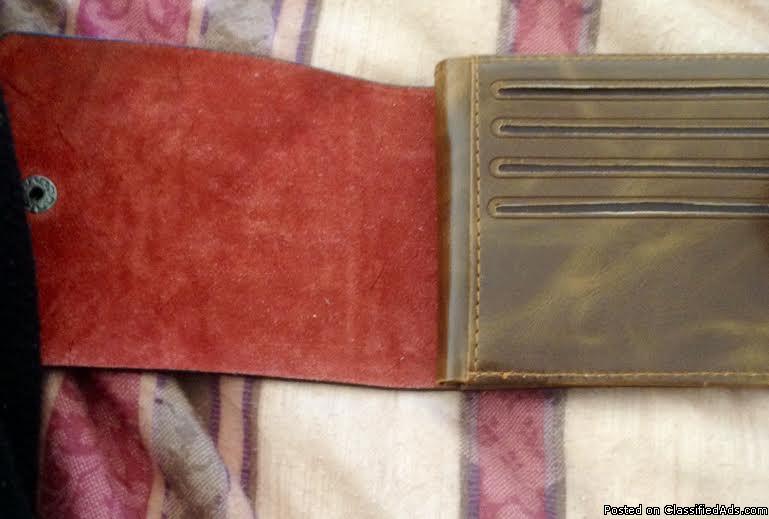 Genuine Cowboy Leather Bifold Wallet, 2