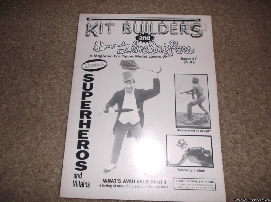 1960's SUPER-HEROES MODEL KITS * Kit Builders & Glue Sniffers Magazine # 7 *..., 0