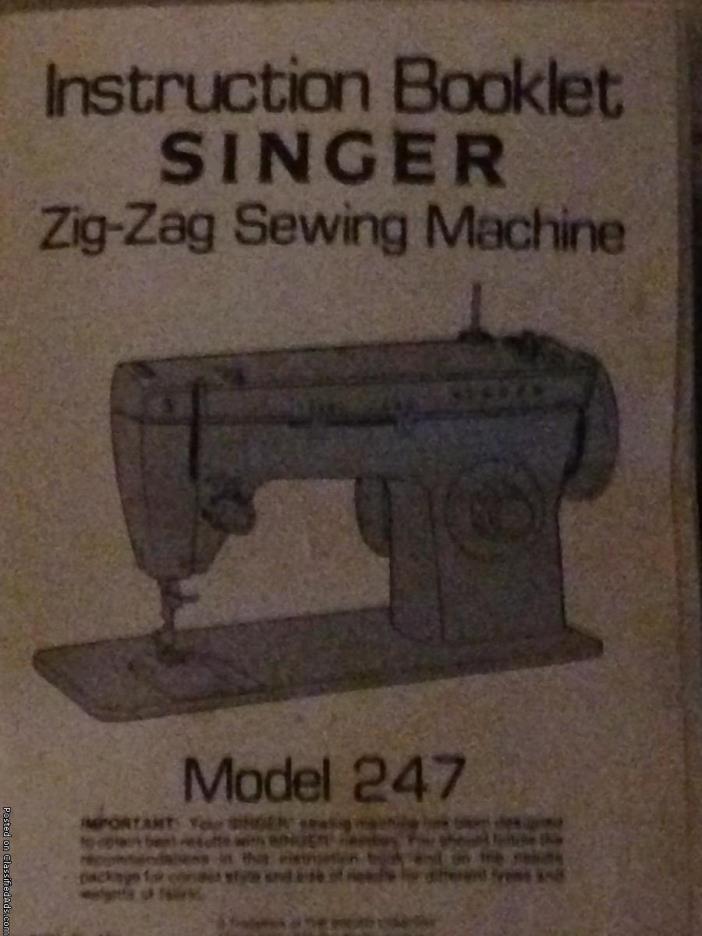 Singer Zig Zag Sewing Machine, 1