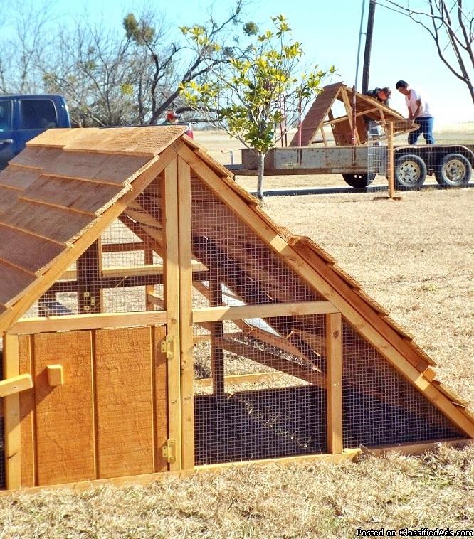 South Carolina large chicken coops and portable fence post sets for sale, 0