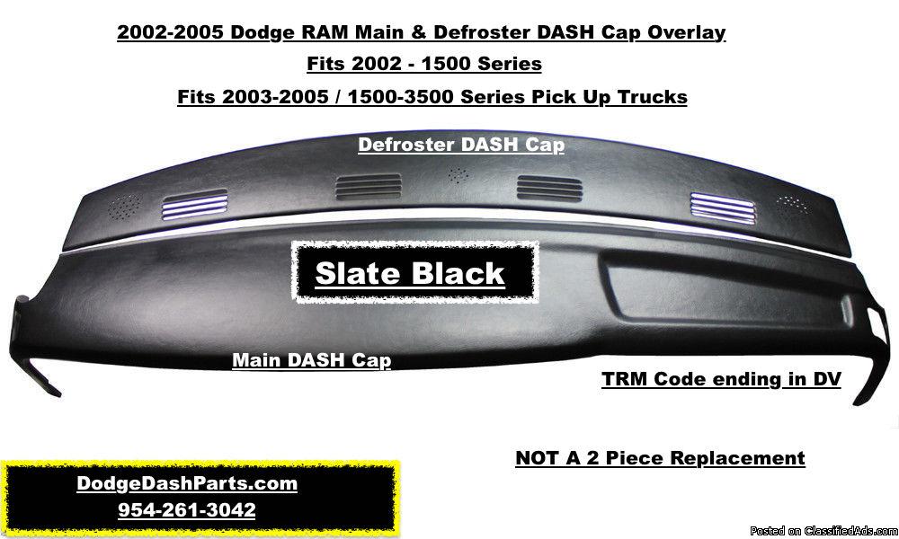 Dodge RAM MAIN & Defroster DASH Cap Overlay, 0