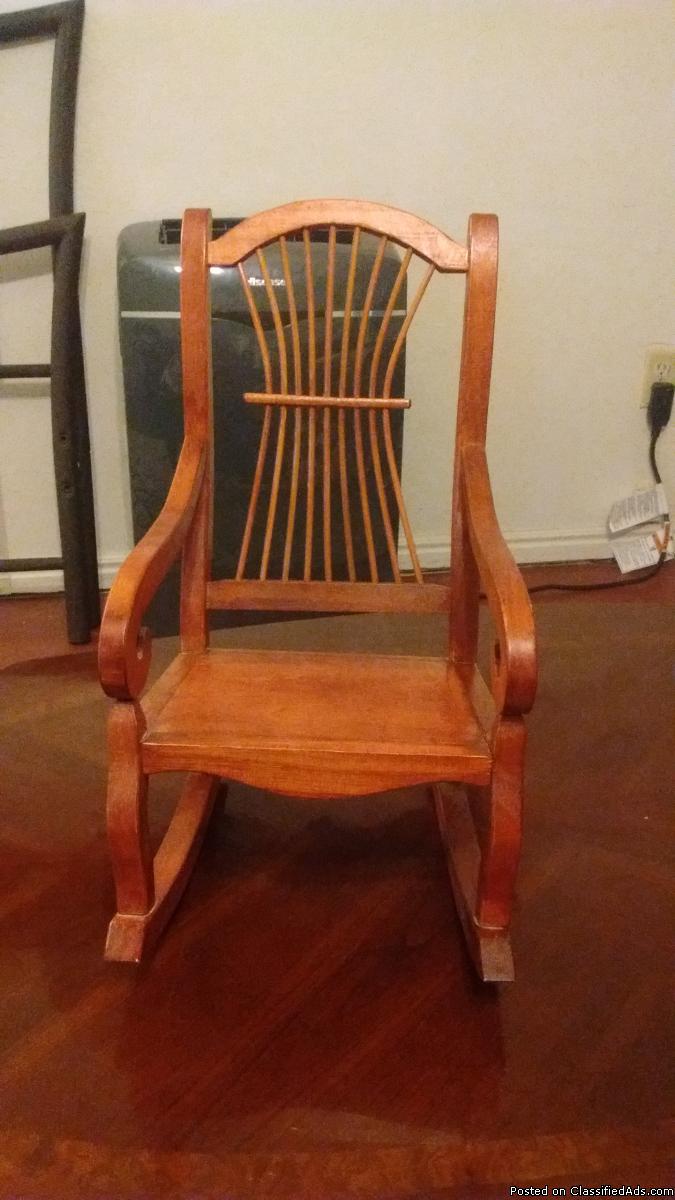 Doll sized rocking chair
